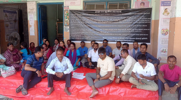 प्रशासकीय र योजना अधिकृतलाई कारवाहीसहित विभिन्न ११ बुदे माग राख्दै कर्मचारी आन्दोलनमा